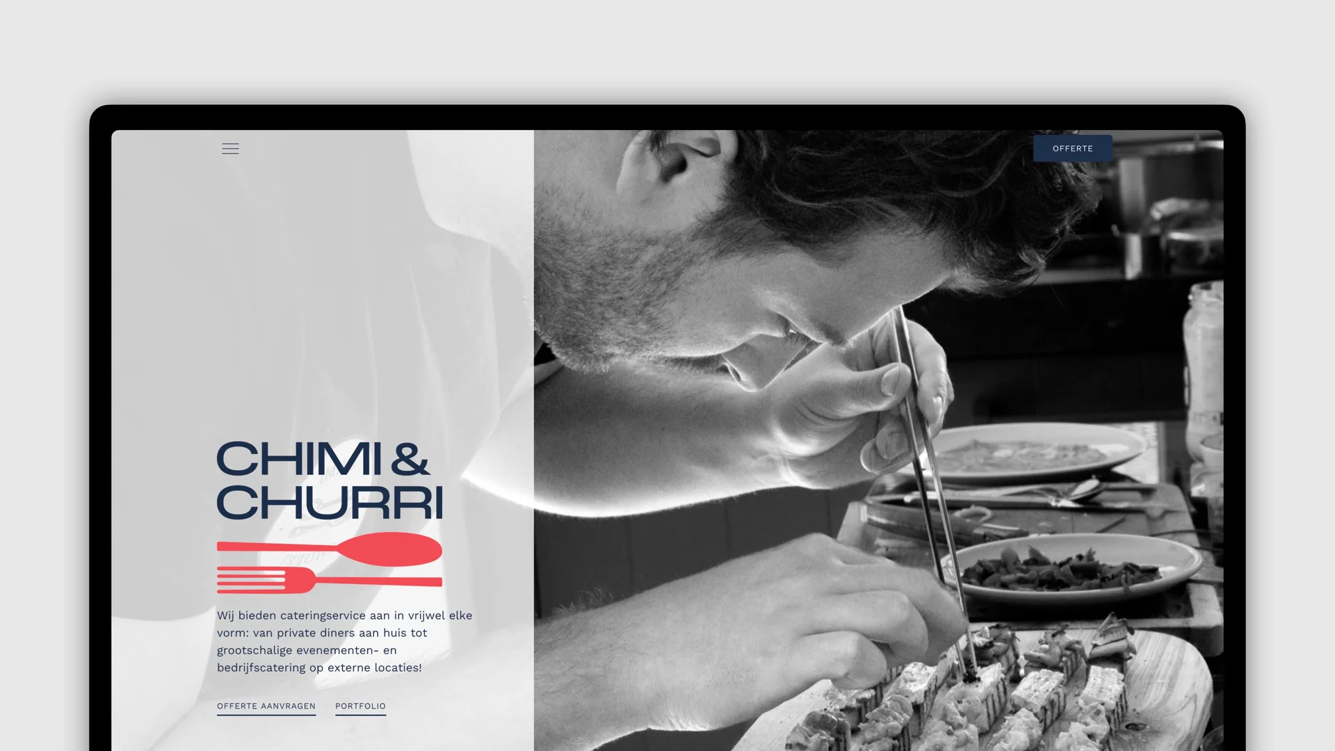 Chimi & Churri website, home page