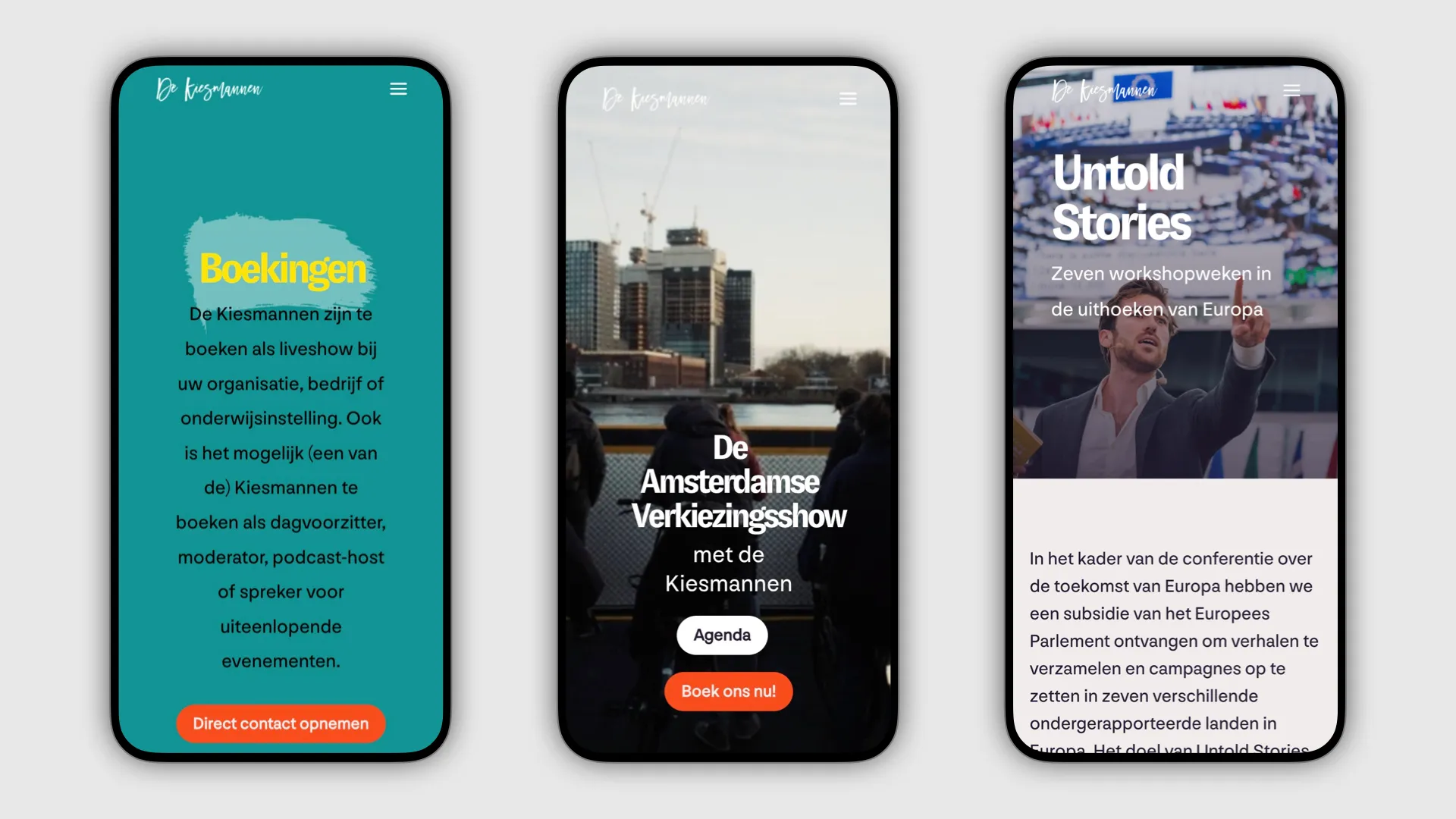 de Kiesmannen: Mobile responsive
